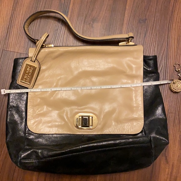 Badgley Mischka Black and Tan purse - Picture 14 of 16